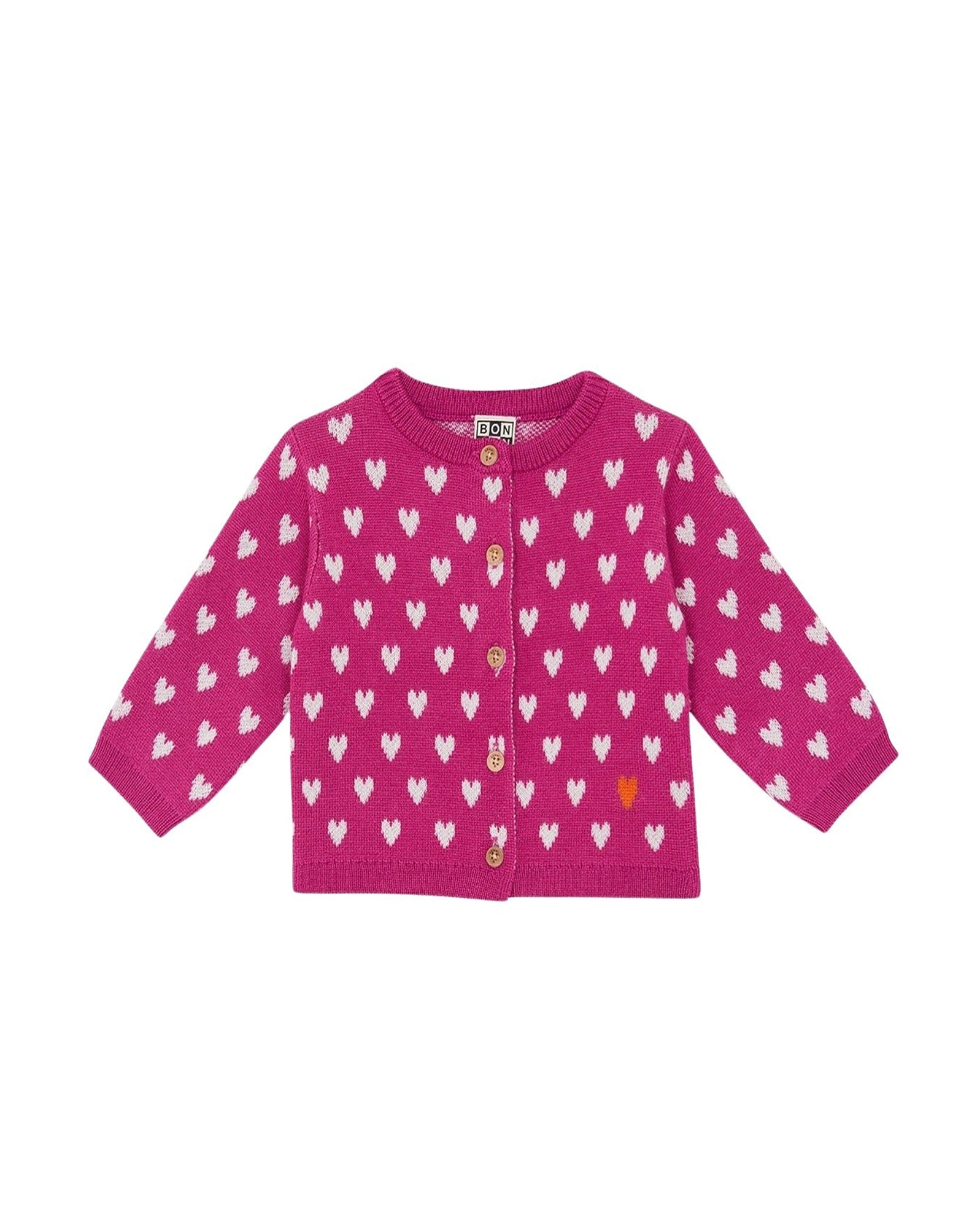 Cardigan Lilet en laine mélangé - Rose Indien