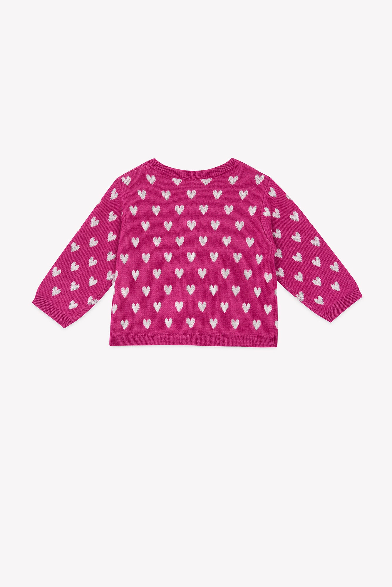 Cardigan Lilet en laine mélangé - Rose Indien