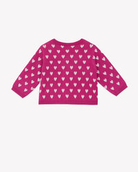 Lilet cardigan in a wool blend - Indian Pink
