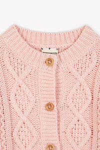 Tiffa cardigan - Mottled pink