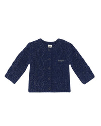 Gilet Jasmin en laine - Navy Bonton