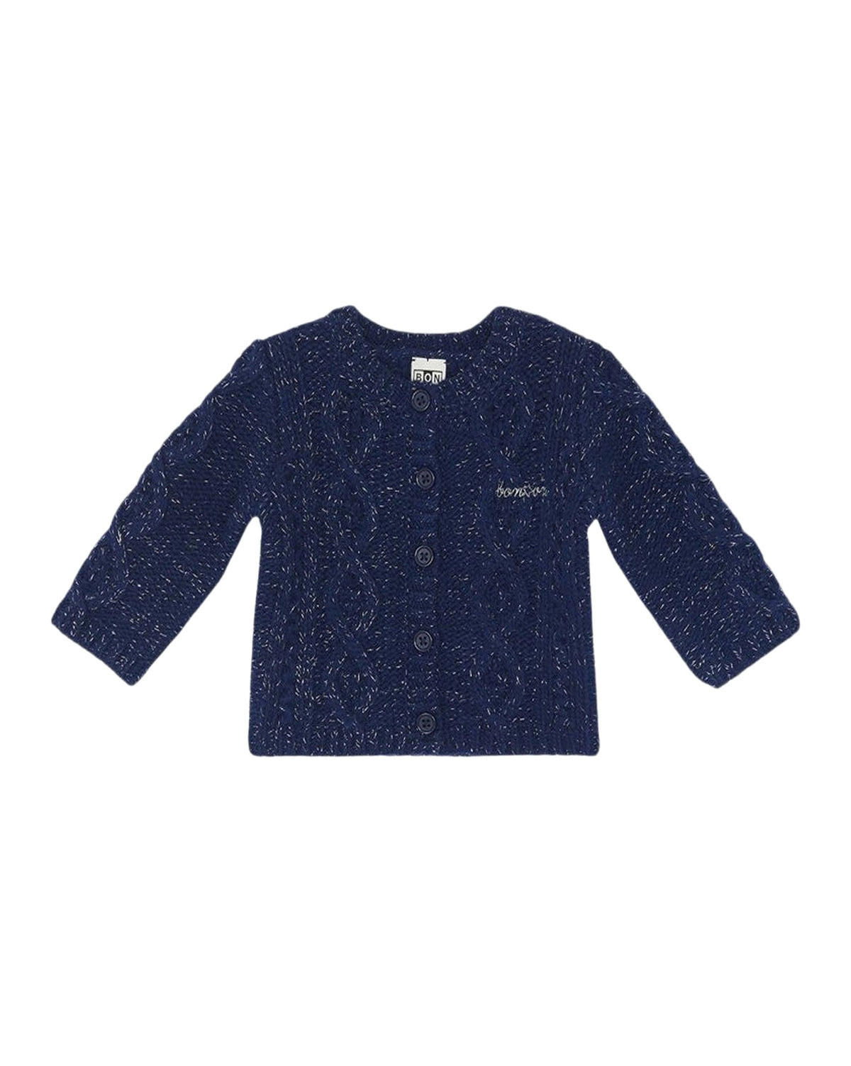 Jasmin wool cardigan - Navy Bonton