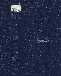 Jasmin wool cardigan - Navy Bonton