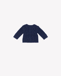 Jasmin wool cardigan - Navy Bonton
