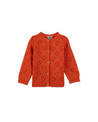 Cardigan Curs en coton - Rouge Ballon