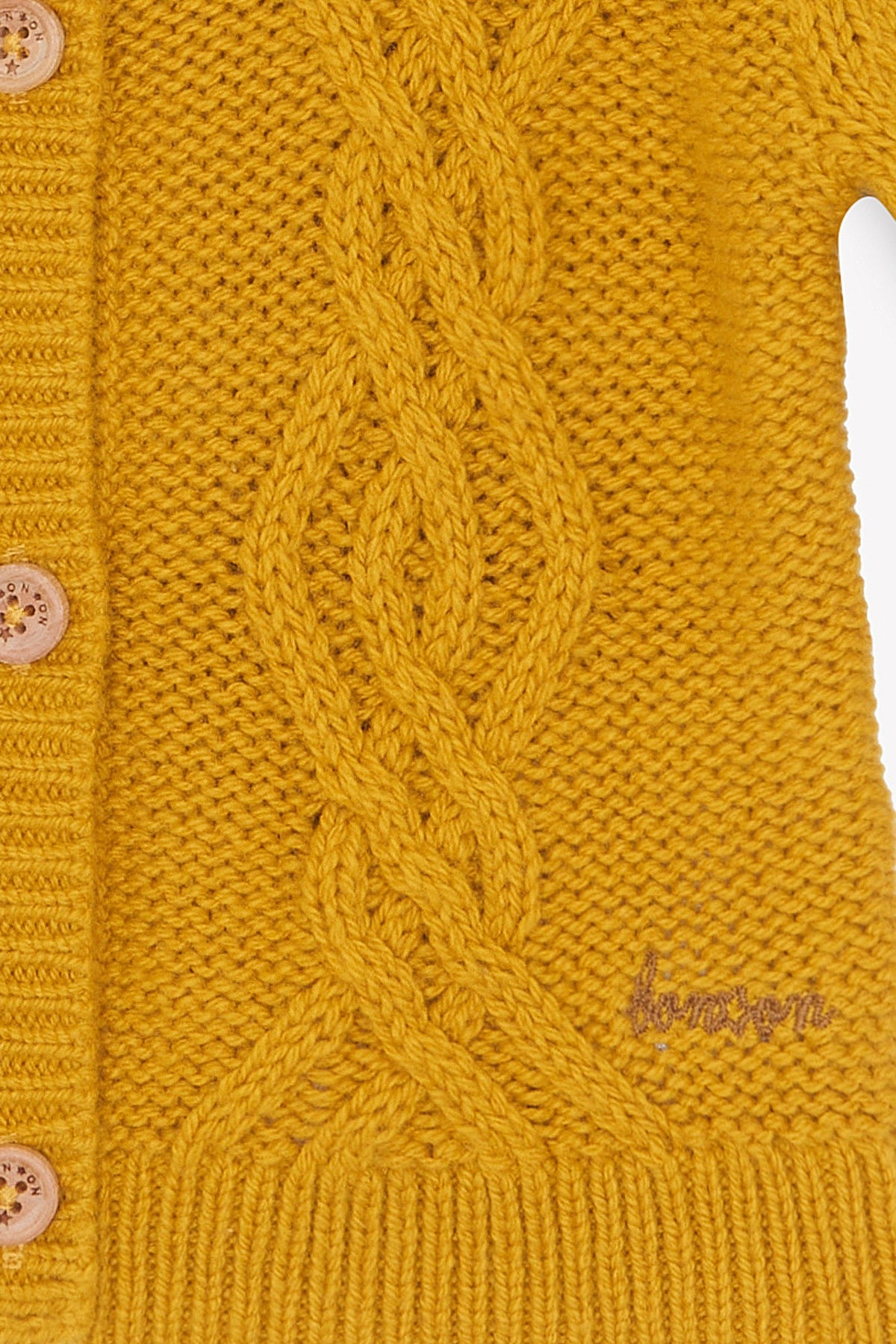 Jaune Rétro // Cardigan Mini B