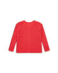 Cardigan Mouton - Rose Papillon