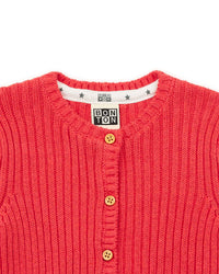 Cardigan Mouton - Rose Papillon