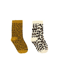 Chaussures Cho7Cote Duo en coton - Imp Léopard Etoile Crème
