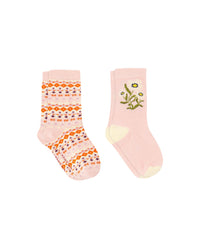 Cho7Cote Duo cotton shoes - Peach Whip