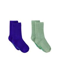 Lot de 2 Chaussettes en coton - Vert Buisson