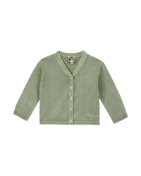 Louis cotton cardigan - Bush Green