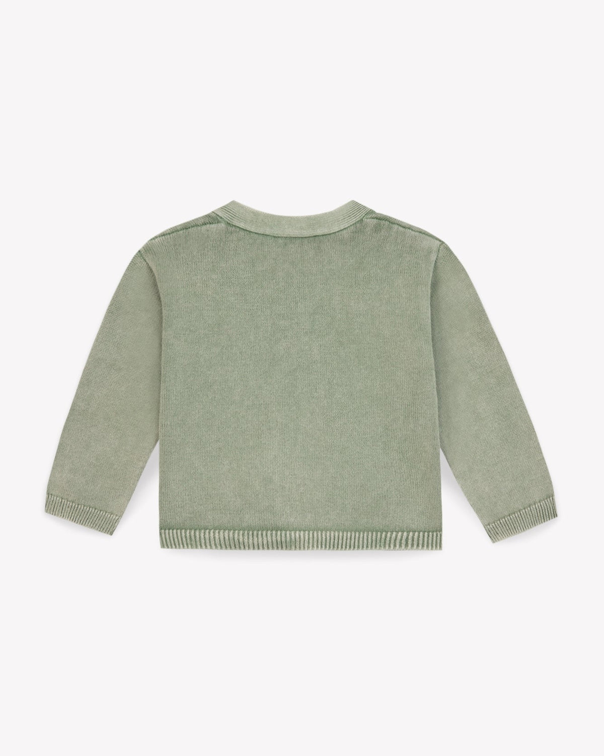 Louis cotton cardigan - Bush Green
