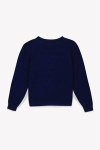 Lilou Cardigan - Navy Bonton