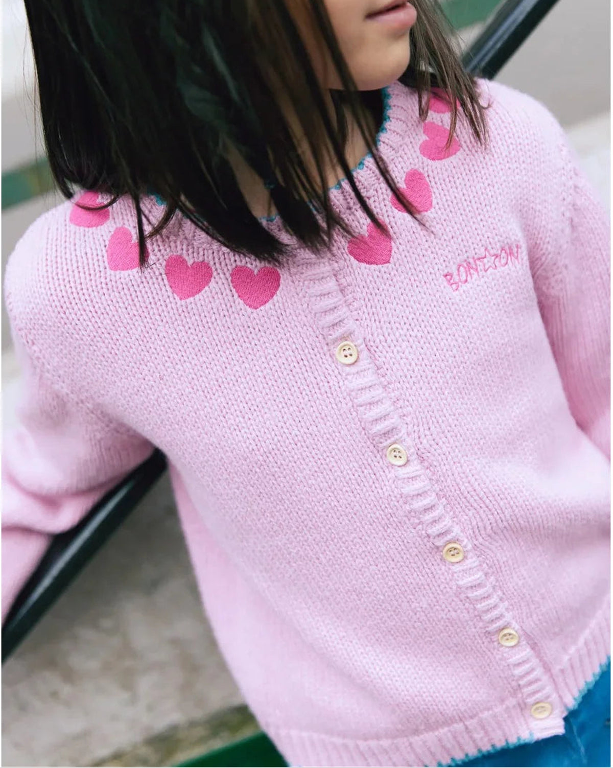 Jolie cotton cardigan - Princess Pink