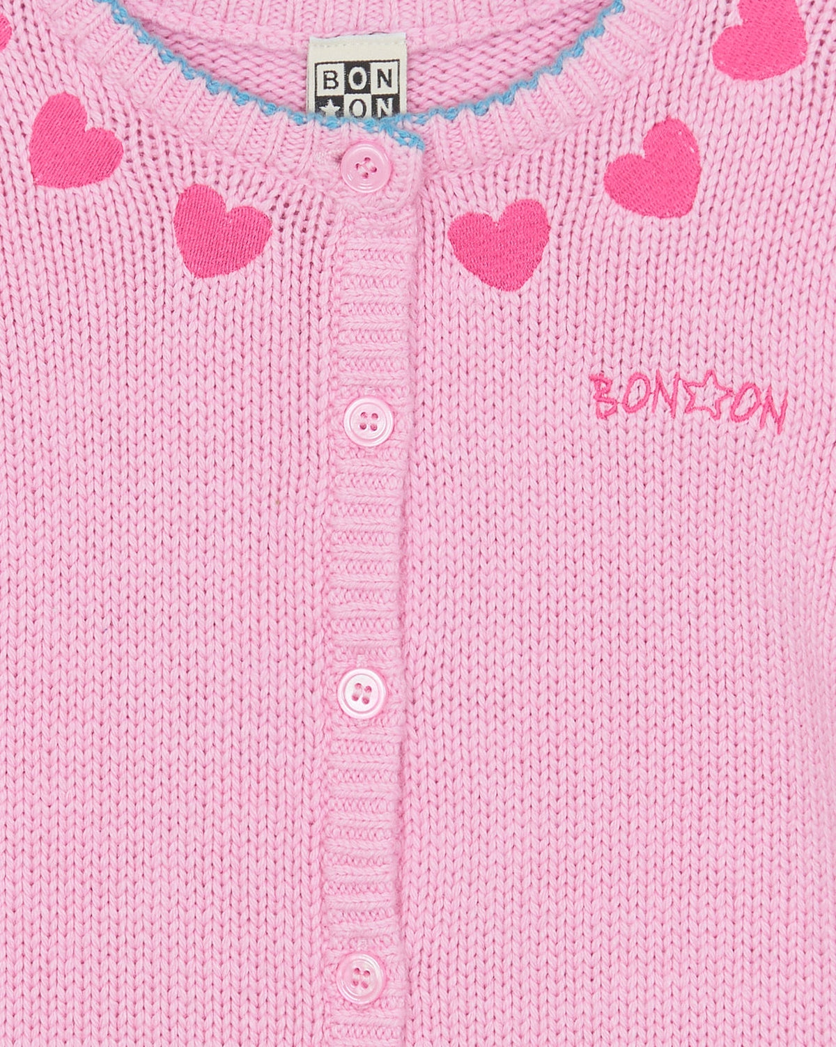 Jolie cotton cardigan - Princess Pink