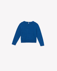 Cotton Ruffled Jumper - Malibleu Blue