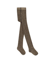 Cotton ribbed tights - Navy Bonton
