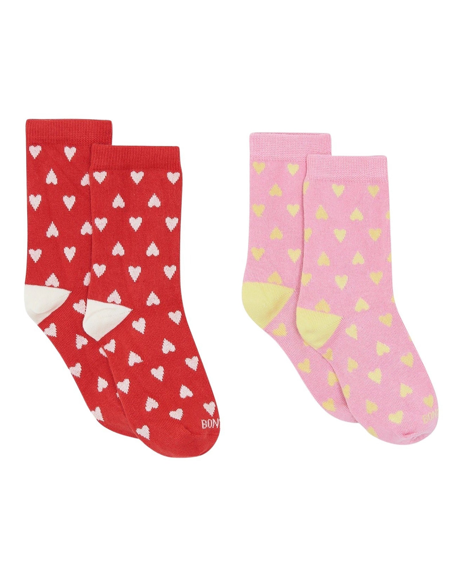 Lot de 2 Chaussettes - Rouge Amour
