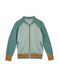 Teddy cotton cardigan - Pale Aqua