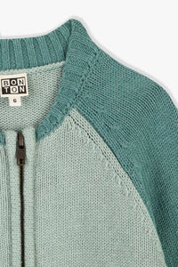 Teddy cardigan - Pale Aqua