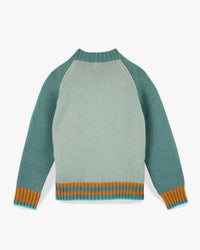 Teddy cotton cardigan - Pale Aqua