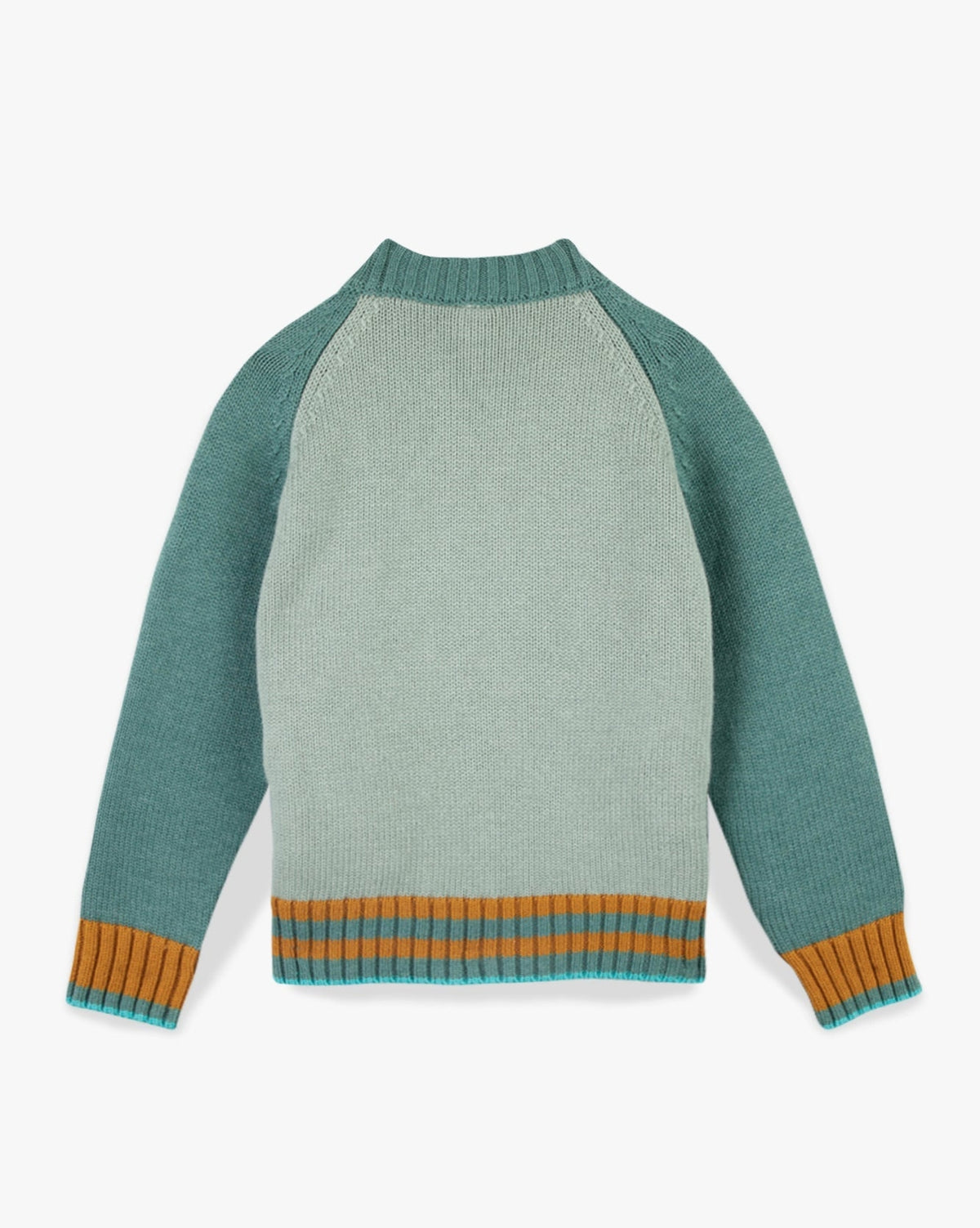 Teddy cotton cardigan - Pale Aqua