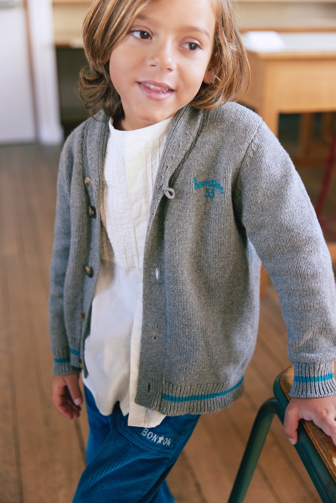 Hubert Cardigan - Heather Grey