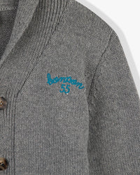 Hubert cotton cardigan - Mottled Grey