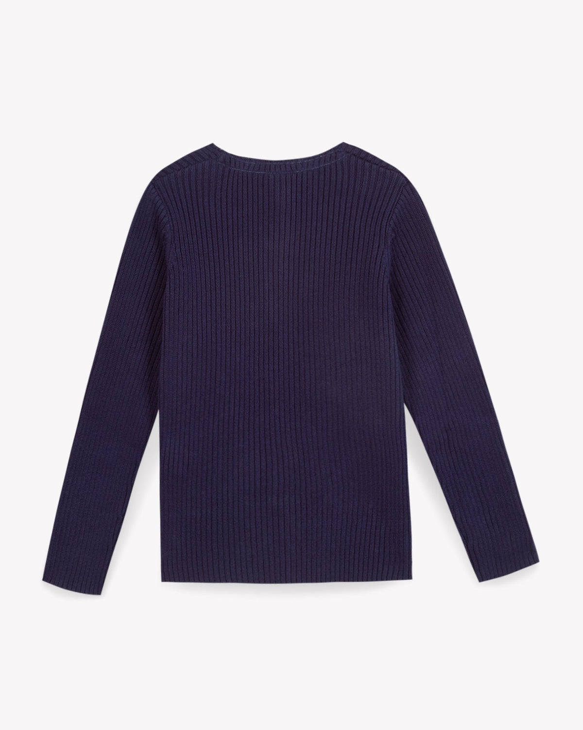 Cotton sheepskin cardigan - Navy Bonton