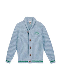 Hubert cotton waistcoat - Caprice Blue