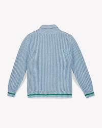 Hubert cotton waistcoat - Caprice Blue