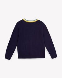 Tomy cotton cardigan - Navy Bonton