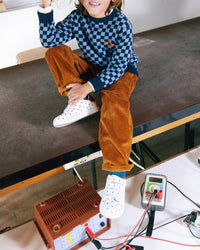 Paulo Jumper - Navy Check