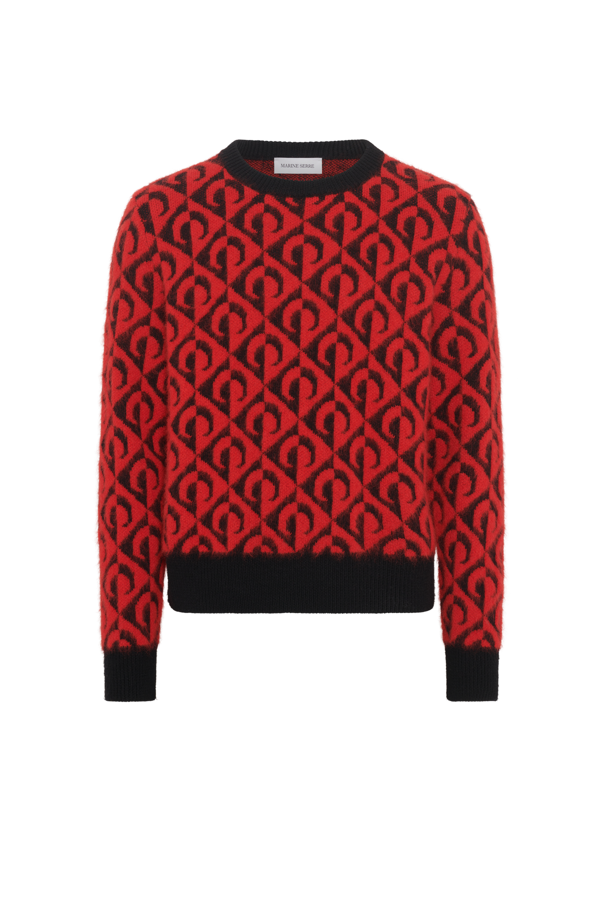 Moon Lozenge Knit Crewneck Sweater - Multicolore