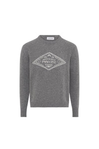 Pull en jacquard de laine - Dark Grey