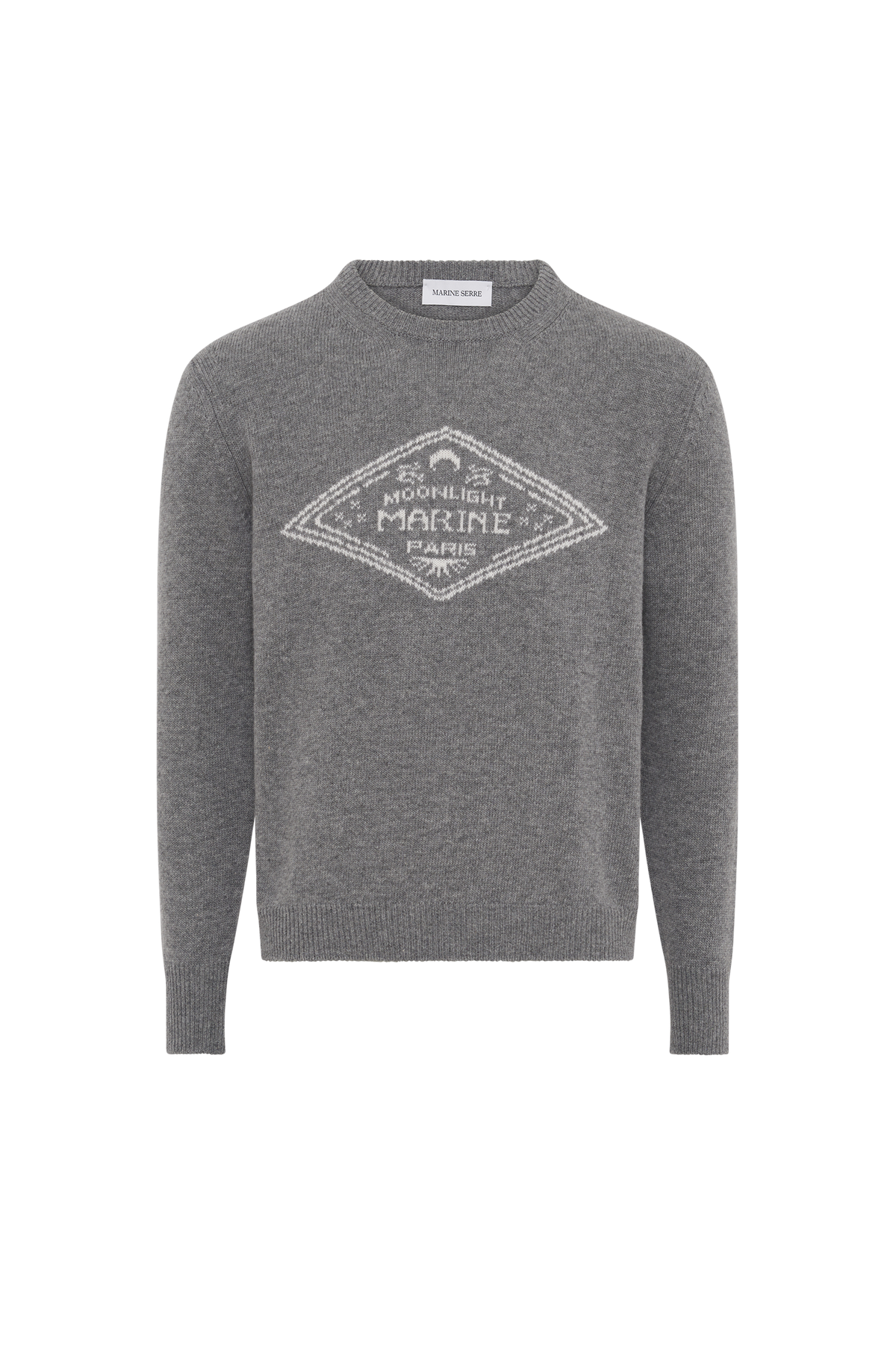 Pull en jacquard de laine - Dark Grey