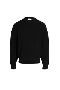 Pull ras du cou en tricot core - Black