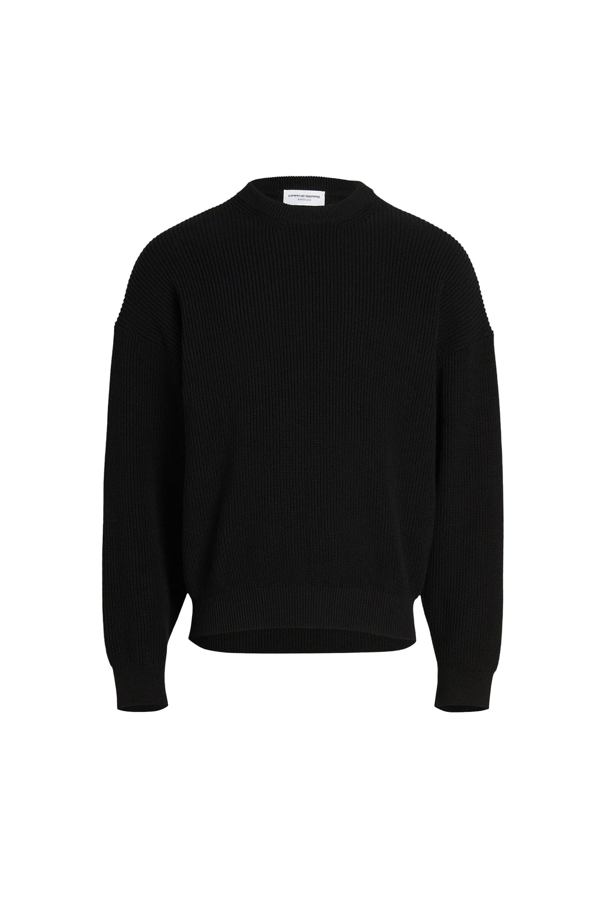 Pull ras du cou en tricot core - Black