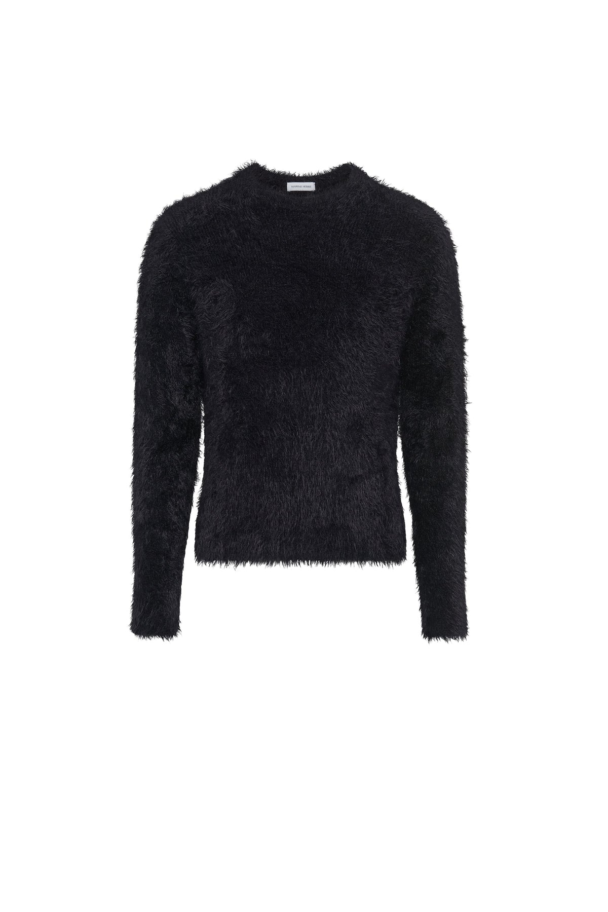 Pull ras du cou en maille puffy - Black