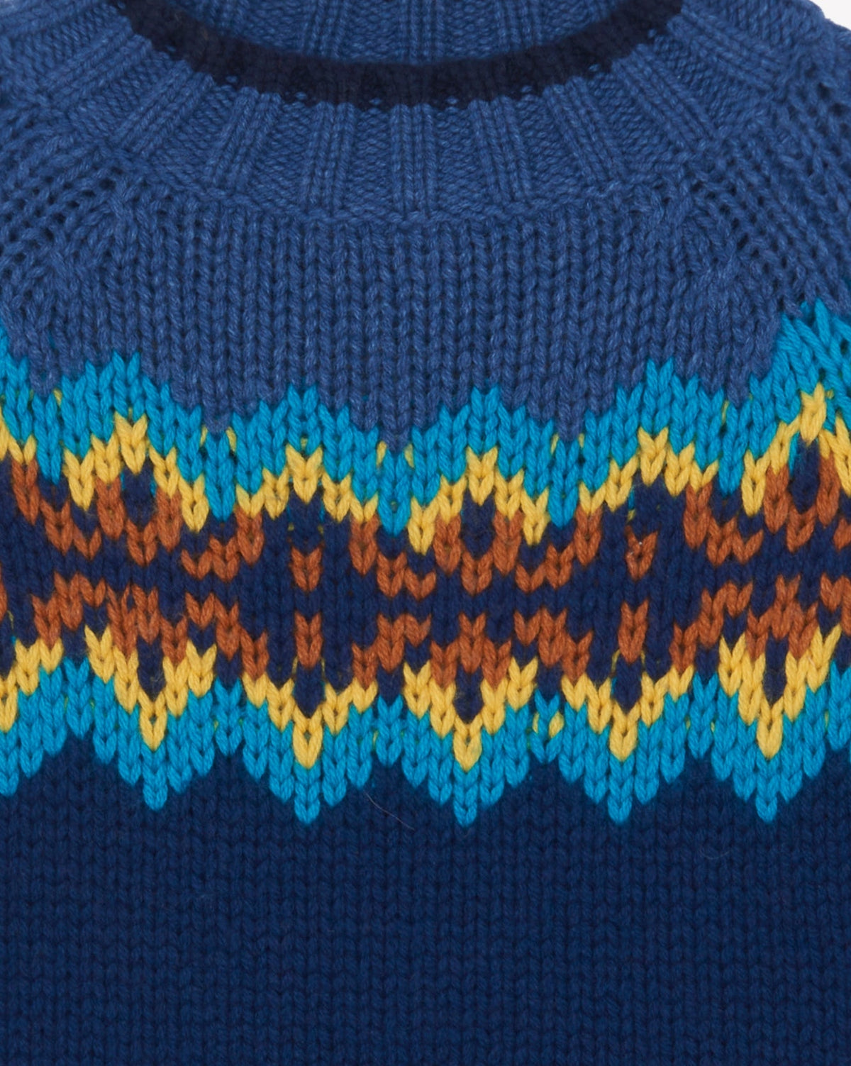 Joris jumper - Navy Bonton