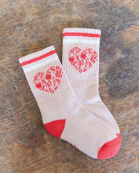 Set of 2 Cho cotton socks - Navy Bonton
