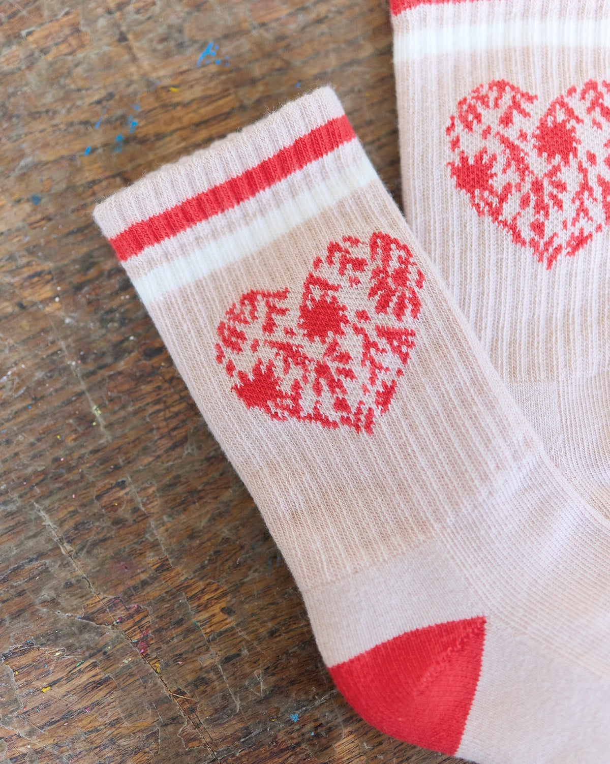 Set of 2 Cho cotton socks - Navy Bonton