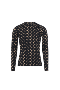 Moon Printed Jersey Second Skin Regular - Camel