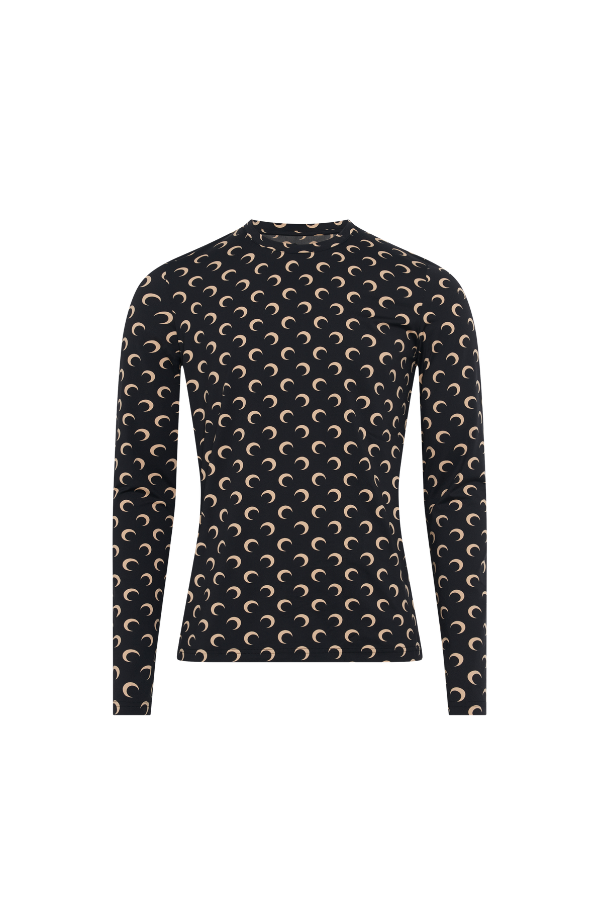 Moon Printed Jersey Second Skin Regular - Camel
