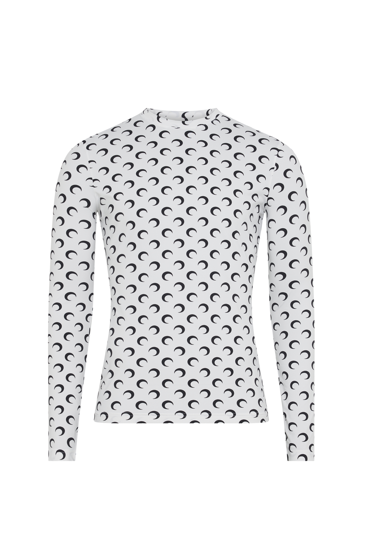 Moon Printed Jersey Second Skin Regular - Blanc
