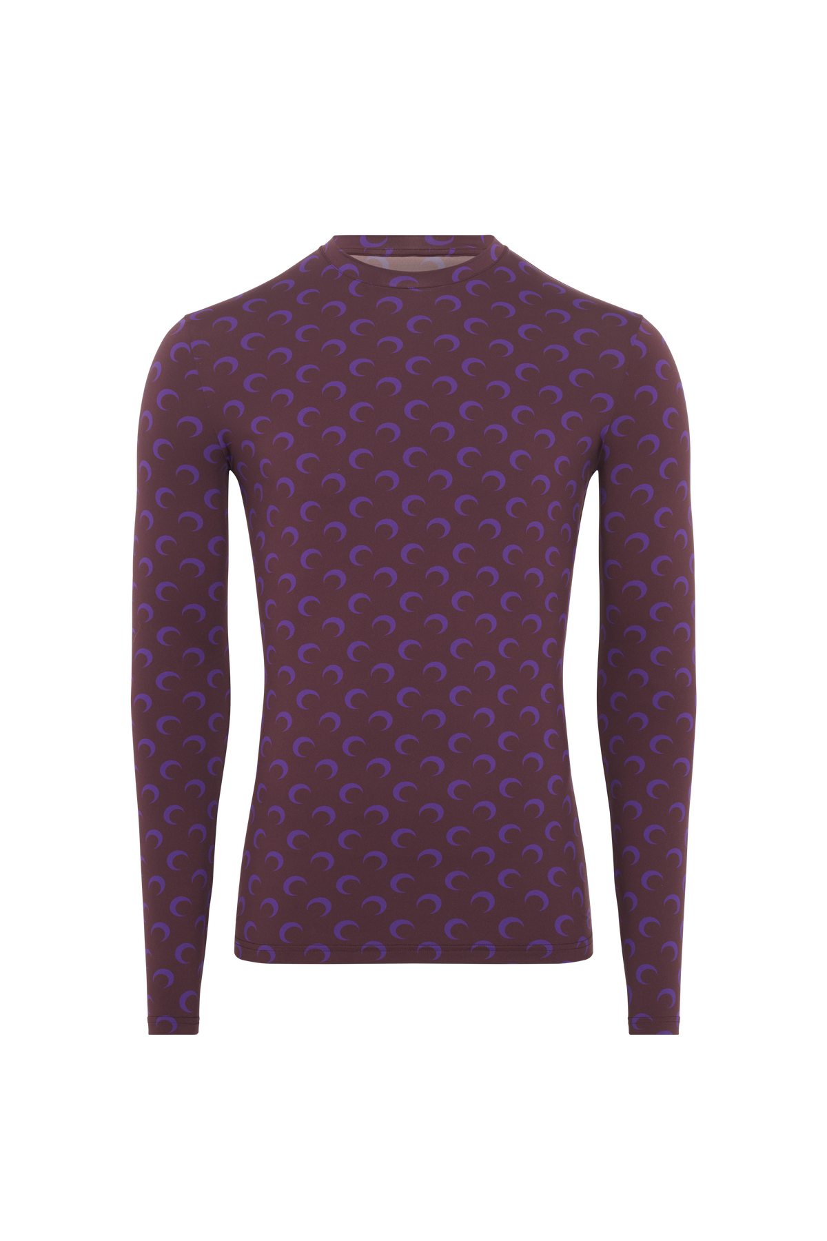 Moon Printed Jersey Ls Crewneck Top - Violet