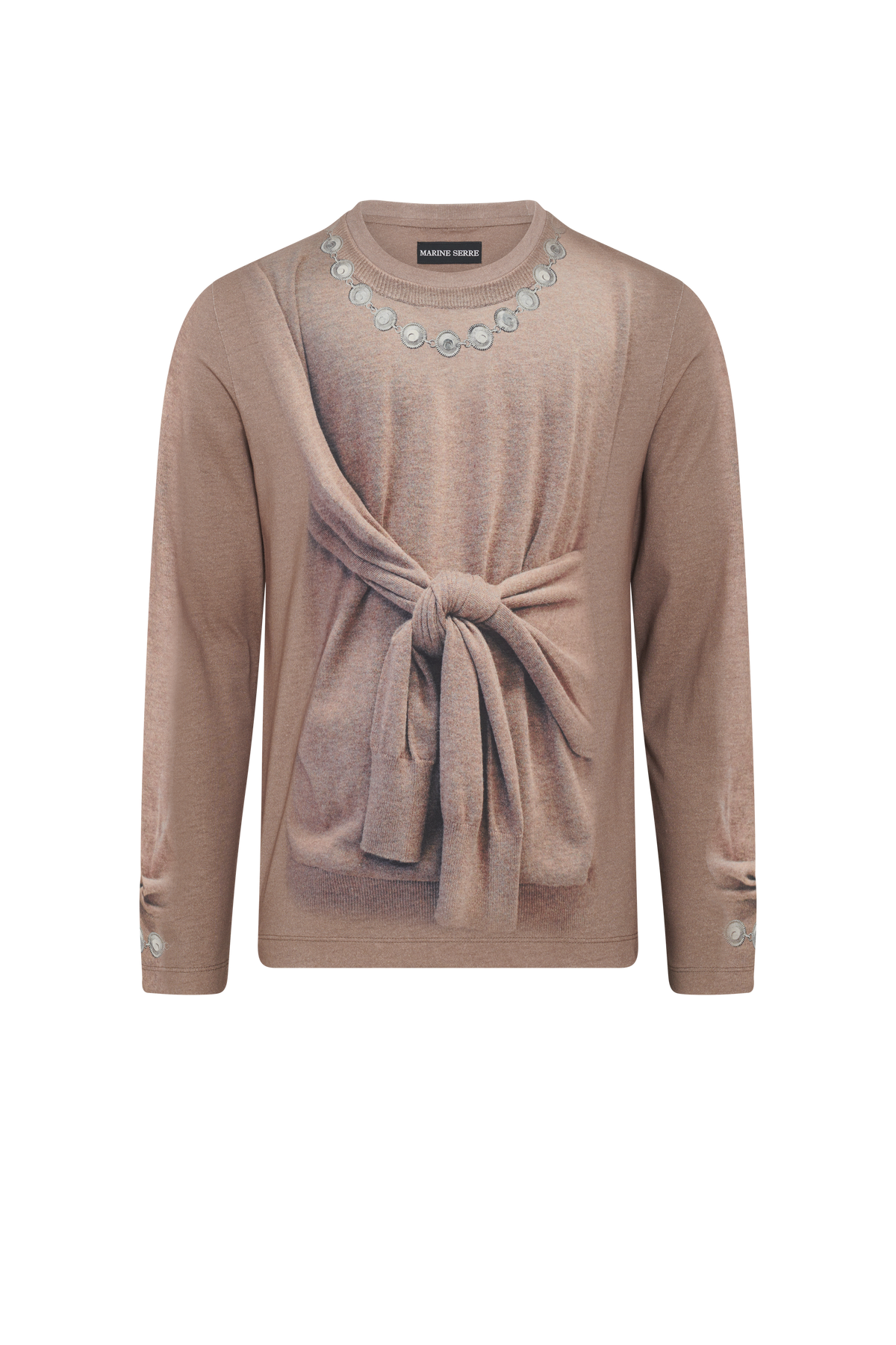 Trompe-L’ŒIl Knit Jersey L - Beige