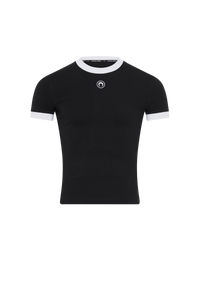 Moon Logo Jersey Fitted T-Shirt - Noir