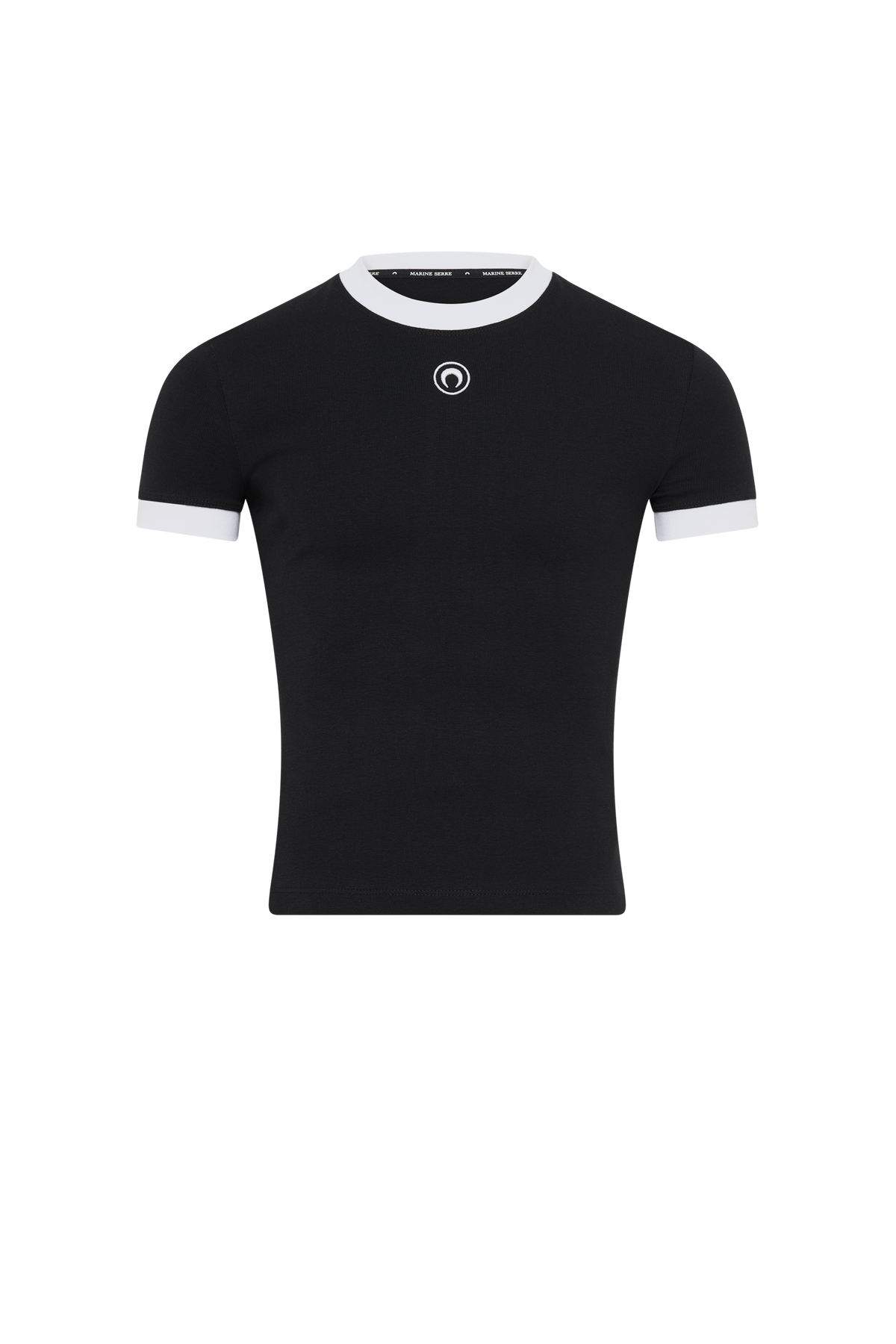 Moon Logo Jersey Fitted T-Shirt - Noir